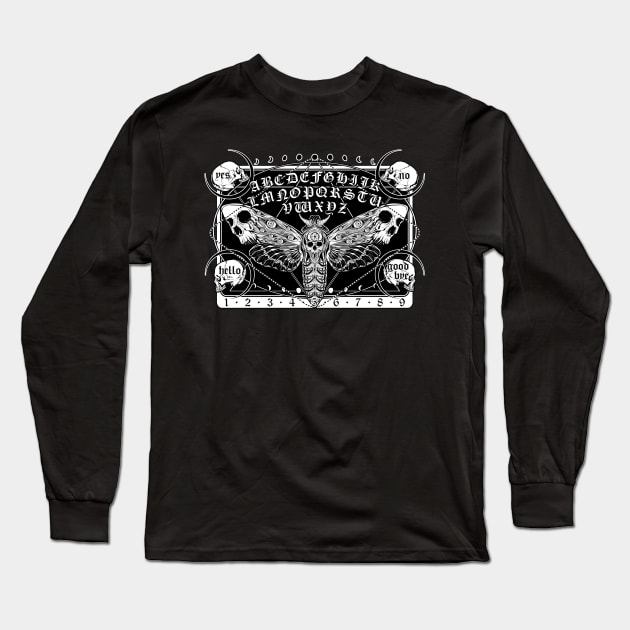 Death moth ouija board Long Sleeve T-Shirt by Von Kowen